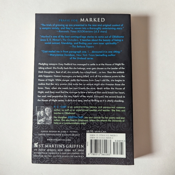 4/$20 BETRAYED (A House of Night Novel #2) by P. C. Cast and Kirstin Cast - Picture 2 of 5
